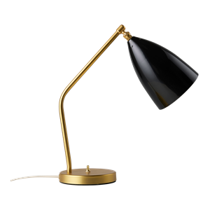 GUBI Grossman Collection Gräshoppa Table Lamp Brass/ Glossy Black