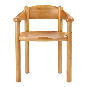 GUBI Daumiller Dining Chair with Armrests Golden Pine