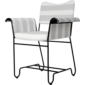 Gubi Tropique Dining Chair Black/ Leslie Stripe 20
