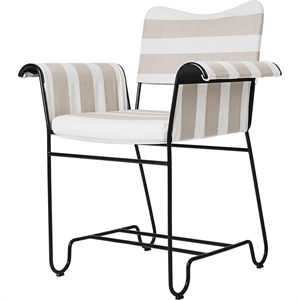 Gubi Tropique Dining Chair Black/ Leslie Stripe 40