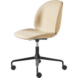 GUBI Beetle Office Chair Upholstered Front Matt Black/Flair Special 134