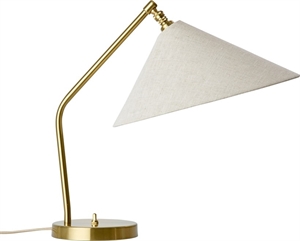 Gubi Gräshoppa Table lamp Brass/ Canvas
