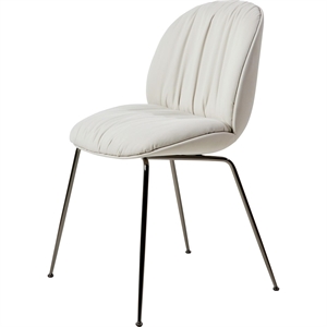 Gubi Beetle Soft Dining Chair Black Chrome/Reales/Limonta 001