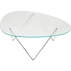 Gubi Pedrera Coffee Table Chrome/ Transparent/ Glass