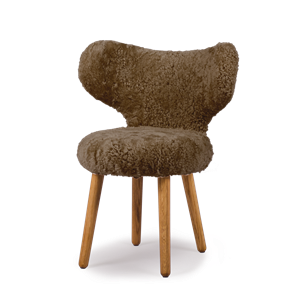 Mazo Wng Dining Chair Sheepskin Sahara Oak