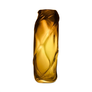 Ferm Living Water Swirl Vase High Amber