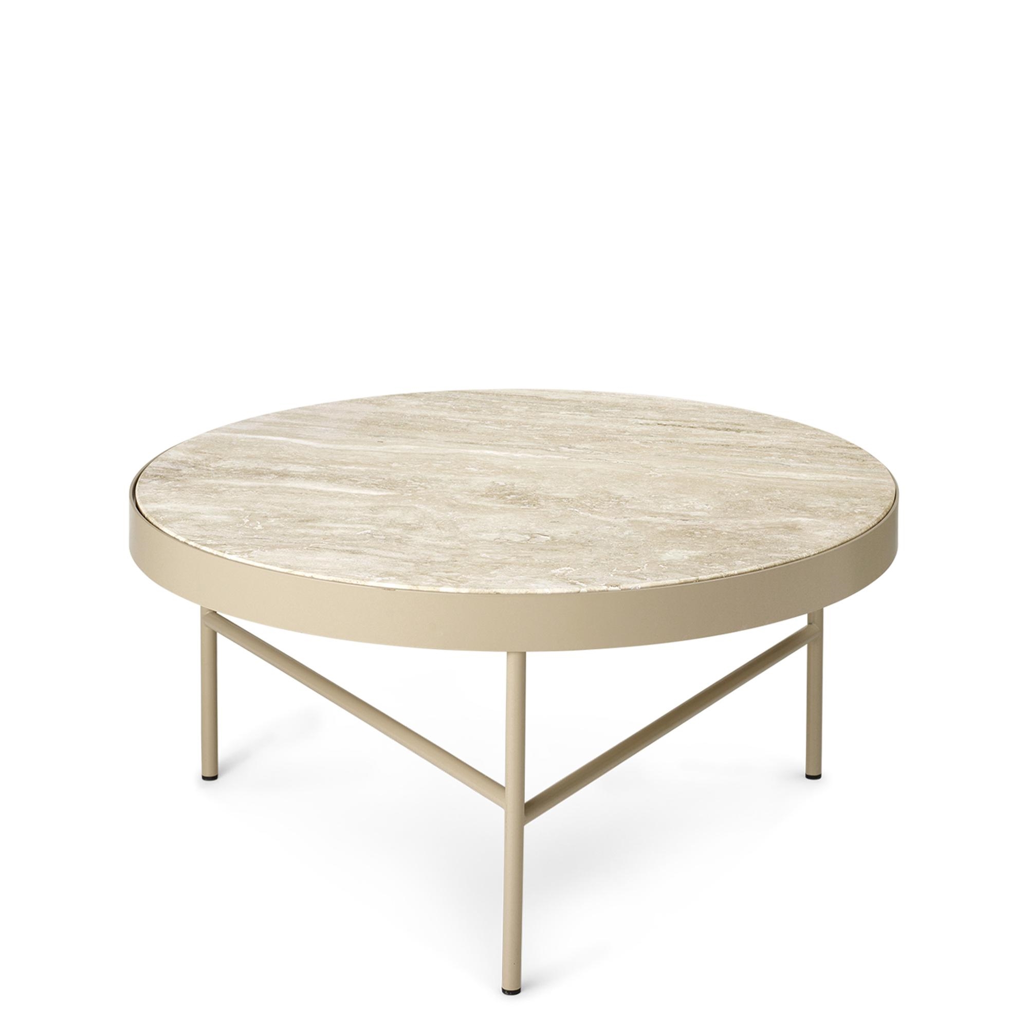 Ferm Living Travertine Coffee Table Large Cashmere