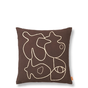 Ferm Living Figure Cushion 50x50 cm Coffee/ Sand