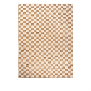 Ferm Living Check Wool Jute Carpet 200x300 Off-White/Natural