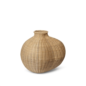 Ferm Living Bola Vase Braided Rattan/Natural