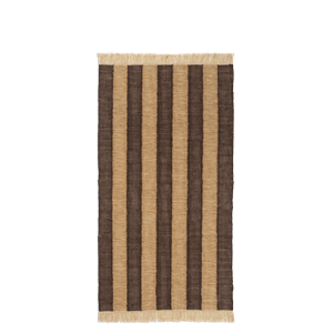 Ferm Living Ives Carpet 80x140 Tan/Chocolate