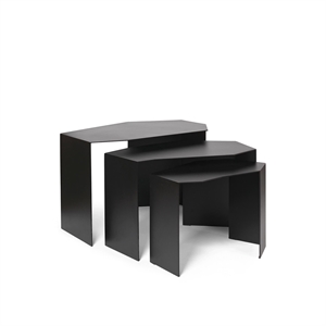 Ferm Living Shard Cluster Coffee Table Set of 3 Black