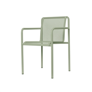 Ferm Living Dapple Outdoor Chair With Armrests Tea Green