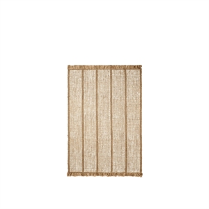 Ferm Living Athens Stripes Rug 140x200 Natural/ Off White