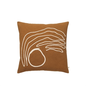 Ferm Living Jot Cushion Cover 50x50 Aged Gold