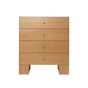 Ferm Living Kuben Dresser 1x4 Natural Oak