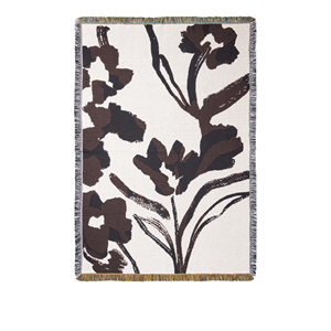 Ferm Living Cilla Rug Off White/Dark Grape