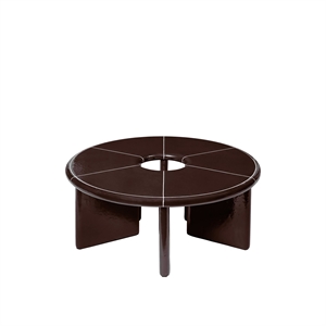 Ferm Living Deya Coffee Table Ø47 Chestnut Brown