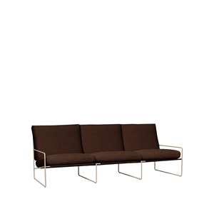 Ferm Living Desert 3-Seater Sofa Pure Bouclé/Cashmere/Chestnut
