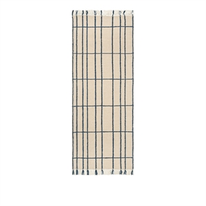 Ferm Living Sen Rug 80x200 Parchment/Indigo