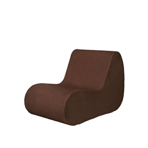 Ferm Living Rouli Center Module Pure Bouclé/Chestnut Brown