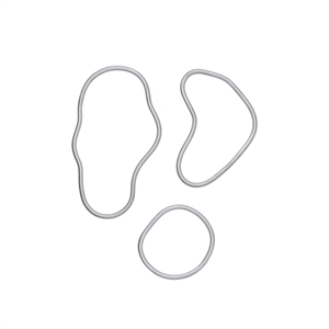 Ferm Living Pond Coaster Set of 3 Aluminum