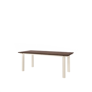 Ferm Living Atura Dining Table 200x90 Light Cashmere/Dark Stained Oak