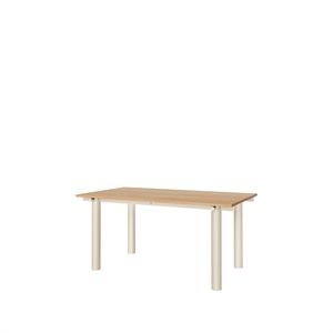 Ferm Living Atura Dining table 160x90 Light Cashmere/Oak veneer