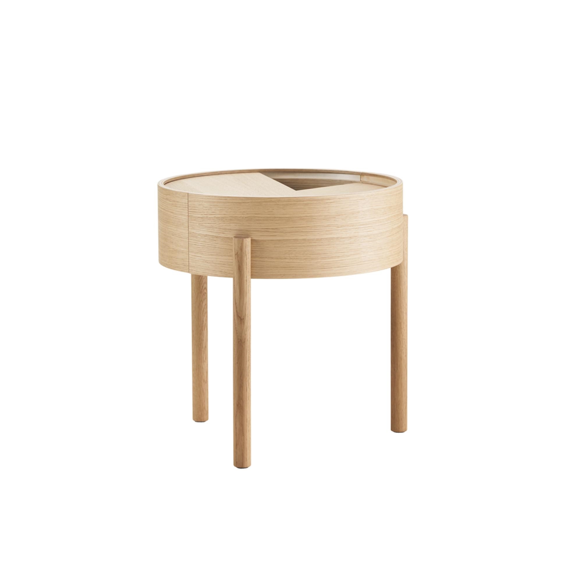 Woud Arc Side Table 42 cm White