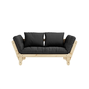 Karup Beat Sofa Clear Lacquered Pine/734 Dark Grey