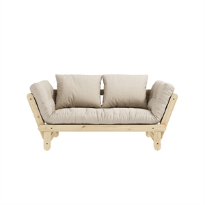Karup Beat Sofa Clear Lacquered Pine/747 Beige