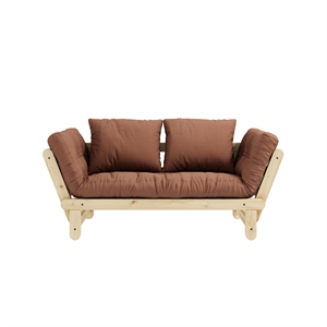 Karup Beat Sofa Clear Lacquered Pine/759 Clay Brown