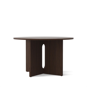 Audo Androgyne Dining Table Ø120 cm Dark Stained Oak