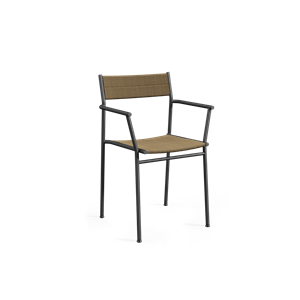 Northern Vev Dining Chair With Armrests Black/Brown Rope
