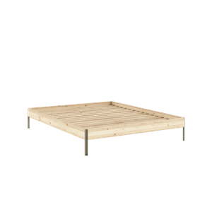 Karup Design Core Bed Frame 160x200 Raw/Sage Green