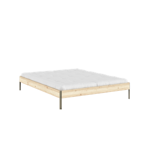 Karup Design Core Bed Frame 160x200 Raw/Sage Green