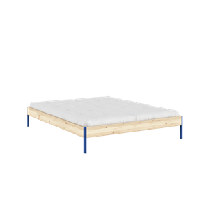 Karup Design Core Bed Frame 160x200 Raw/Vivid Blue
