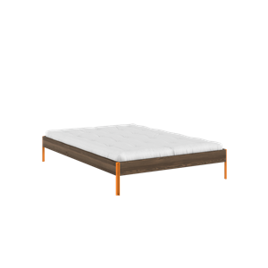 Karup Design Core Bed Frame 140x200 Carob Brown/Solar Orange