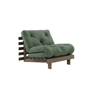 Karup Roots Sofa bed 90x200 Carob Brown/756 Olive Green