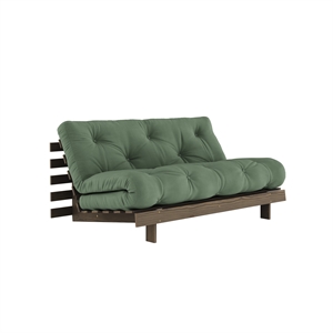 Karup Roots Sofa Bed 160x200 Carob Brown/756 Olive Green