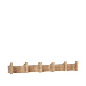 Kristina Dam Studio Column Coat Rack Long Light Oak