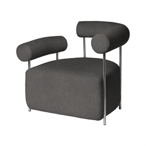 Kristina Dam Studio Solitude Armchair Left Dark Grey