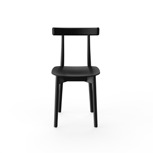 NINE Skinny Wooden Dining Chair Black/ Ash
