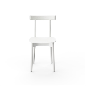 NINE Skinny Wooden Dining Chair White/ Ash