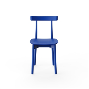 NINE Skinny Wooden Dining Chair Blue/ Ash