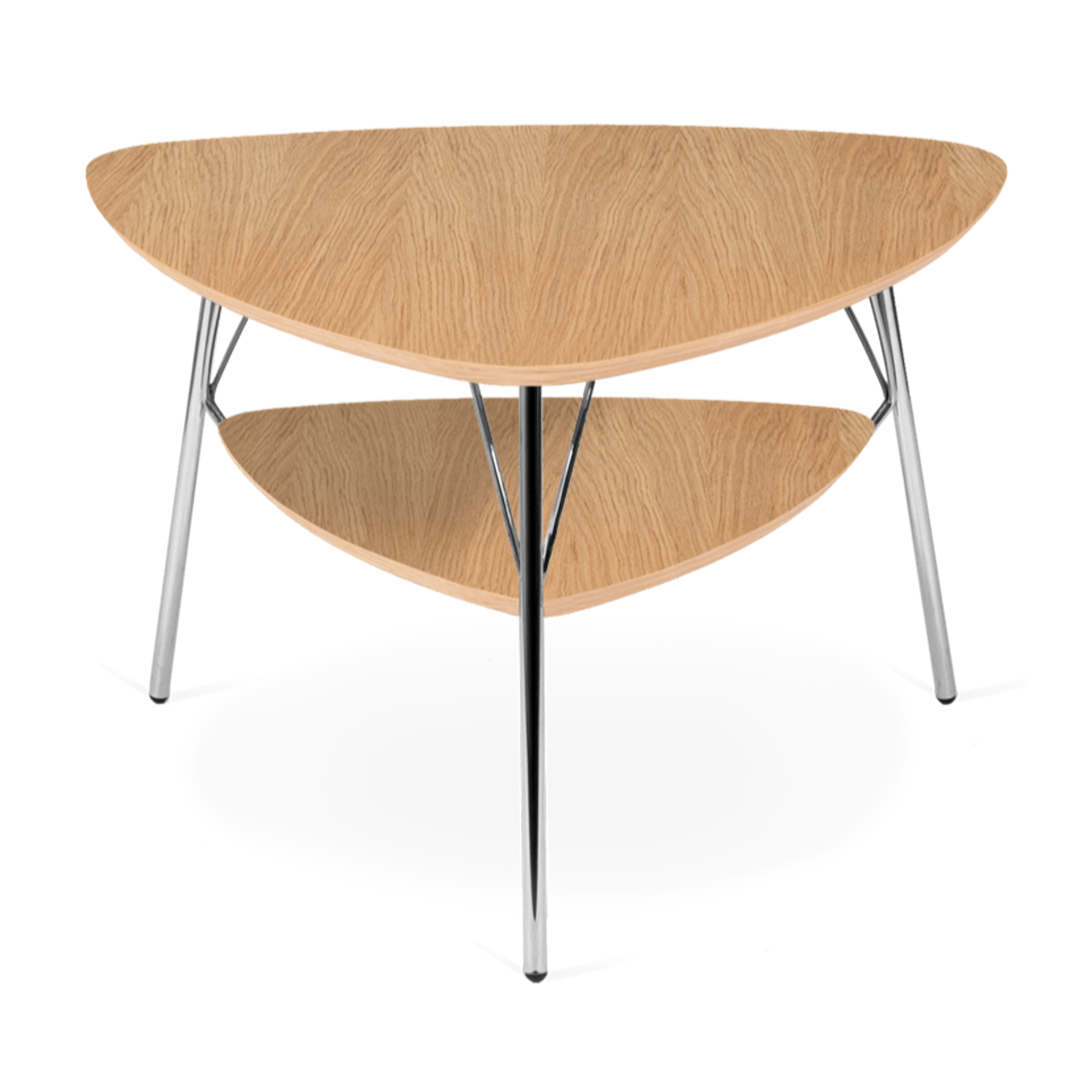 VERMUND VL1312 Coffee Table Natural Oak/Chrome Frame