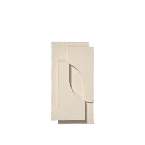 Kristina Dam Studio Serif Relief Wall Hanging Small Off White