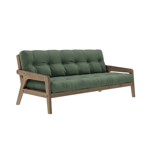 Karup Grab Sofa Bed Carob Brown/756 Olive Green