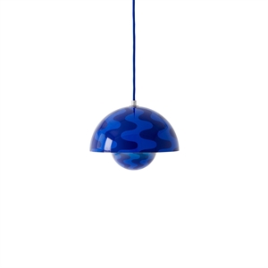 &Tradition Flowerpot VP1 Pendant Cobalt Blue/Twilight Blue Pattern