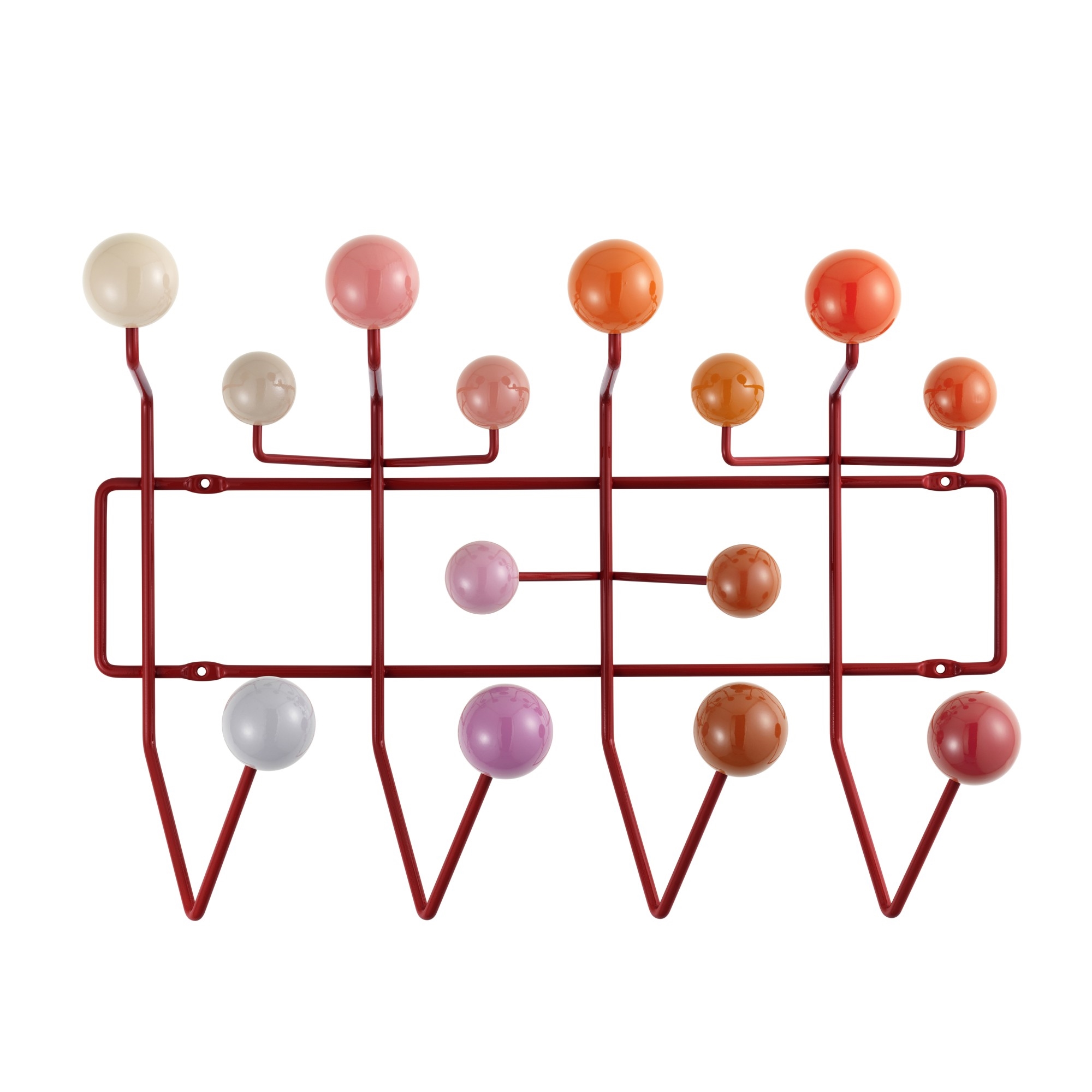 Vitra Hang It All Coat Rack Red Multitone/Red